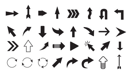 black arrow icons pack
