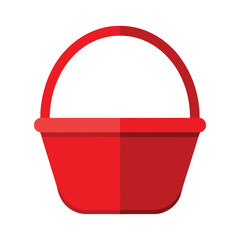 red plastic basket