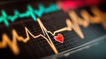 Heartbeat monitor display