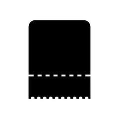 Ticket vector icon. Card illustration sign. Seat symbol. Coupon logo. Subscription web icon. ducket design for web.