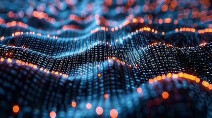 Close-up of digital synapses firing, symbolizing neural connections in AI systems .