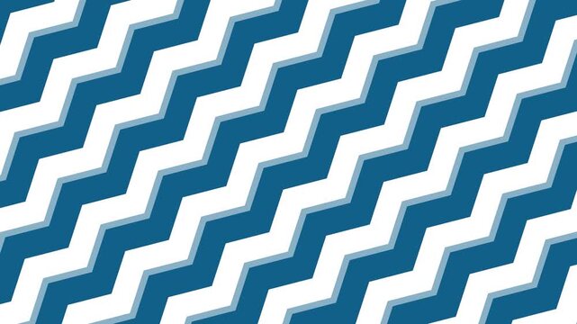 Unique zigzag pattern design in blue and white illustrating modern graphic art trends