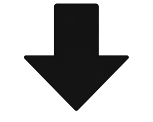  Minimalist Black Download Arrow Symbol in Flat Design, isolated on a transparent background