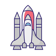 Rocket Launch Vector icon which can easily modify or edit