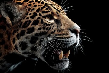 Obraz premium A jaguar roaring