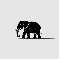 Fototapeta premium elephant silhouette vector