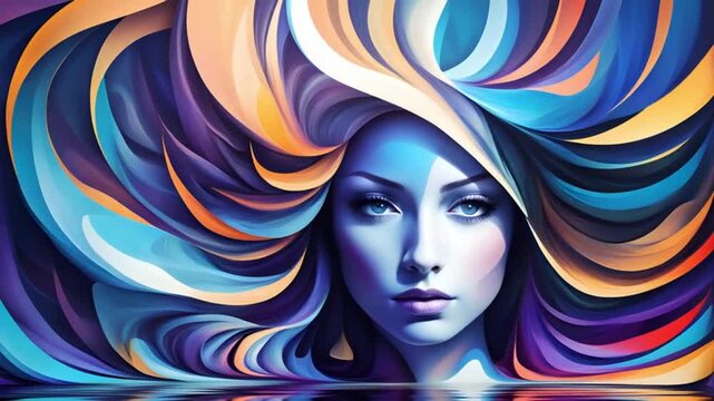 Abstract art of the mental health