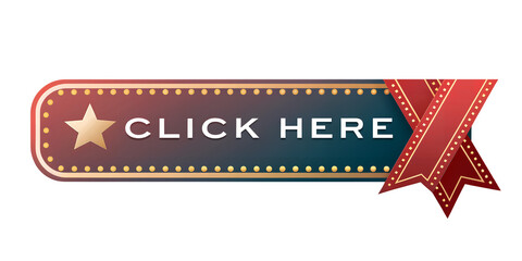 Click Here for Engagement: A vibrant and attention-grabbing Click Here button, designed to entice viewers to engage and interact, ideal for websites, presentations, or any call-to-action.