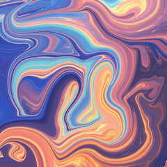 Colorful blue and orange fluid swirl art with dynamic marble flow, great for abstract backgrounds, modern design, and creative digital art. Abstract keywords included.