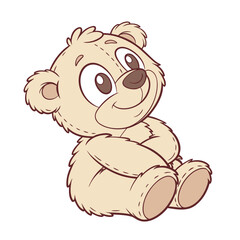 A Teddy Bear in vector art illustration