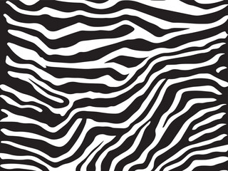 Zebra skin background vector. Animal fur, vector background for Fabric design, wrapping paper, textile, and wallpaper	