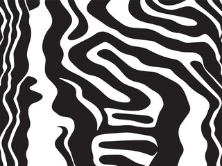 Zebra skin background vector. Animal fur, vector background for Fabric design, wrapping paper, textile, and wallpaper	
