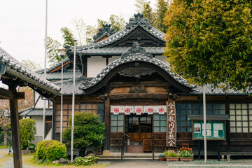 Street of preserved traditional Japanese buildings, Uchiko Yokaichi Gokoku, Ehime, Japan - 10 august 2025