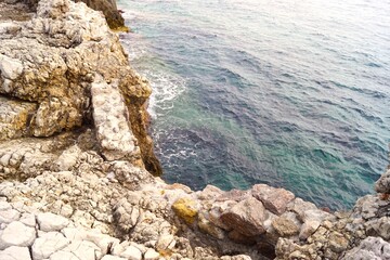 rocks and sea