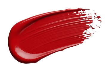 Vibrant red lipstick swatch shows luxurious texture and rich color, perfect for beauty marketing campaigns