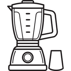 blender machine vector illustration