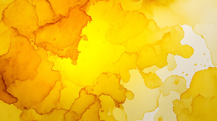 黄色の水彩背景、テクスチャ