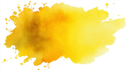 黄色の水彩背景、テクスチャ