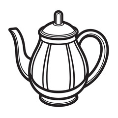 teapot isolated on white background
