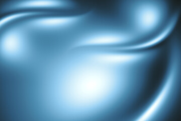 Blue Gradient Abstract Fluid Wave with Glowing Effect – Soft Blurry Texture for Modern Digital...