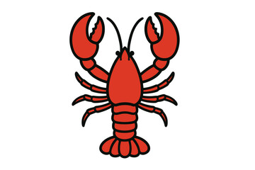 Red Lobster Icon (Vector)