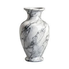 Elegant white marble vase with a classic design for sophisticated home interior decor.