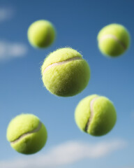 tennis ball and racket