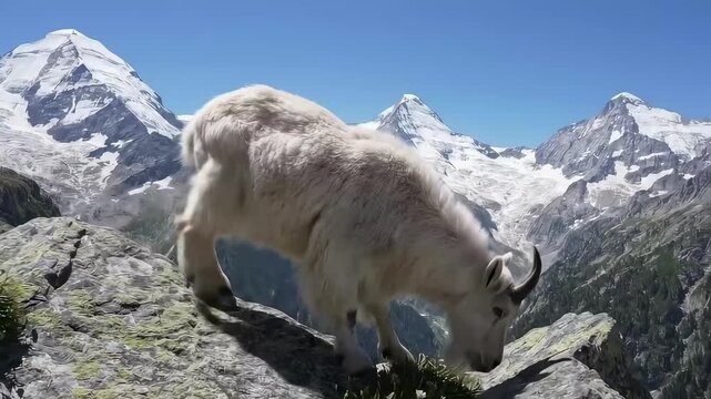 mountain goat in the alps