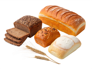 Rye bread Bakery Pumpkin bread White bread, bread-element, baked Goods, food, gluten on AI generated by PNG