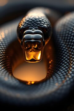 the gold python with creations