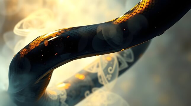 the gold python with creations