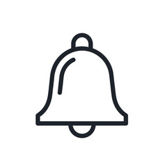 Obraz premium Bell icon for notification, alert, or reminder