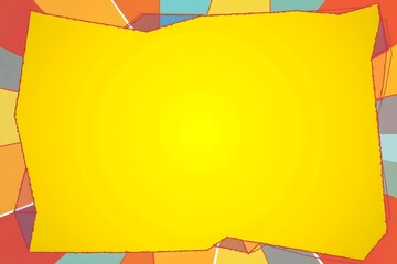 pop art freak cubism Yellow Colorful Geometric Shape Abstract Background Texture. Art Line Creative Graphic Design