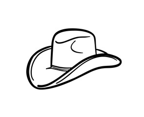 cowboy hat isolated on white