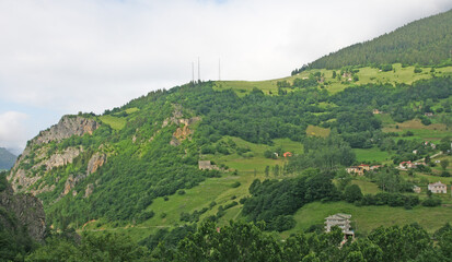 A view from the touristic Hamsikoy neighborhood in Macka, Trabzon, Turkey