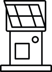 vector illustration of a black board