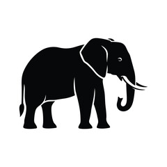 Obraz premium Isolated elephant vector illustration for wildlife animal design and safari clip art