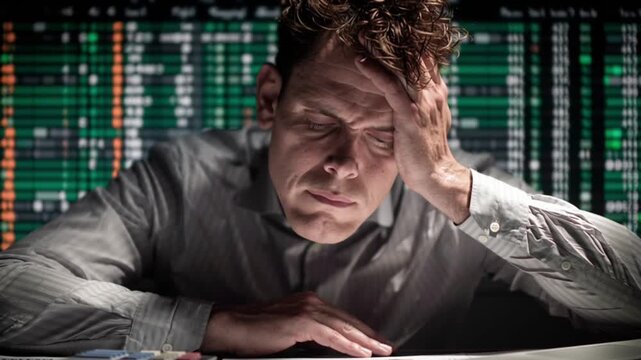 Professional analyzing complex holographic Excel data interface with advanced technology