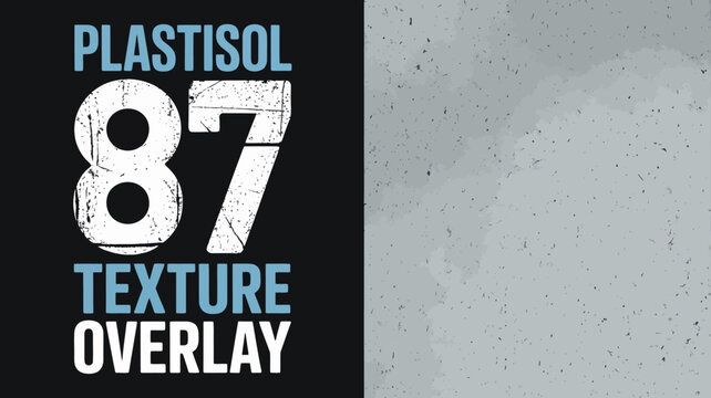 This stylish overlay of plastisol texture gives a fresh perspective to graphic design projects, enhancing visual appeal and providing an artistic flair for digital work.