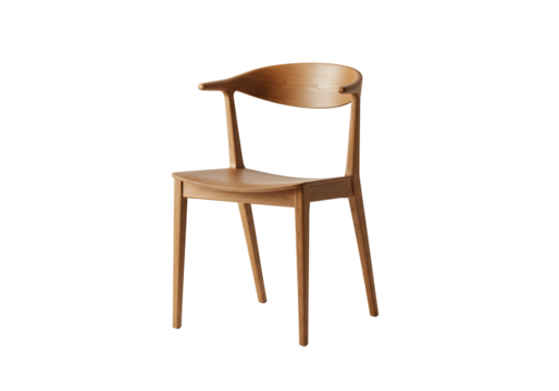Wooden chair simple design studio shot interior furniture home decor minimalist style