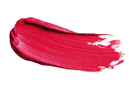 A vibrant crimson lipstick smear - Powered by Adobe