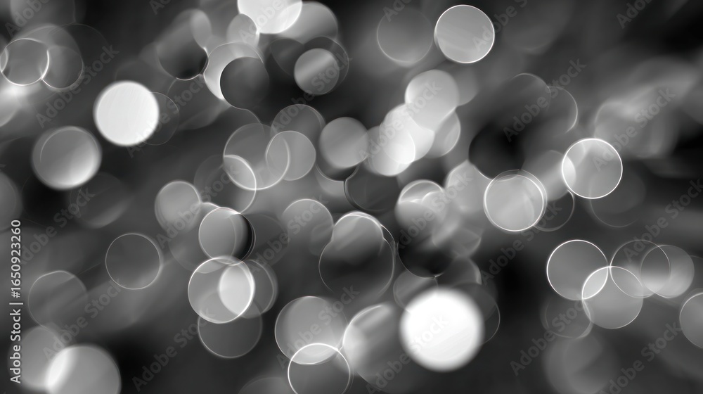 Poster abstract bokeh: a captivating array of abstract bokeh lights dances across the frame, creating a sen