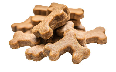 Dog bones animal food on white background.png