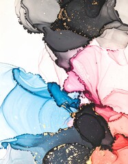 beautiful vibrant swirls of colors create an abstract background