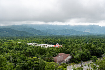美し森展望台から望む風景