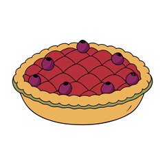 A warm, flaky berry pie filled with juicy strawberries, blueberries, and raspberries, perfectly baked for a sweet, tangy, and comforting dessert experience.
