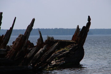 old wooden boat