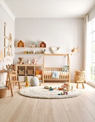 Cozy light-filled children's room