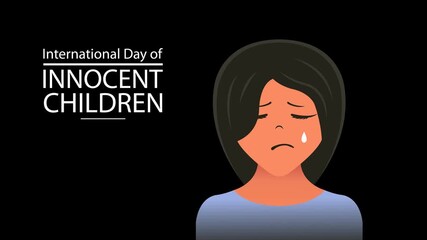 Sad Child Illustration – Awareness Animation for Human Rights Day