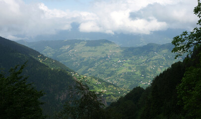Fototapeta premium A view from Macka, Trabzon, Turkey